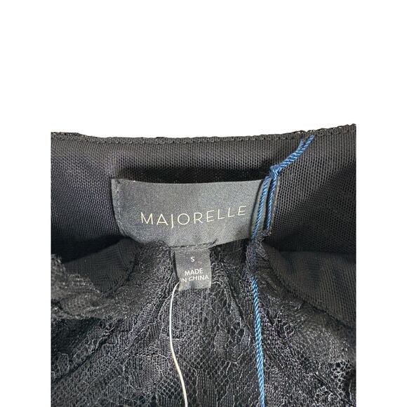 Majorelle Salma Lace Gown Maxi Ruffle Formal Gala Party Guest Evening Black S - Picture 9 of 14